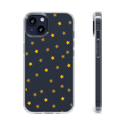 Yellow Stars Clear Phone Case