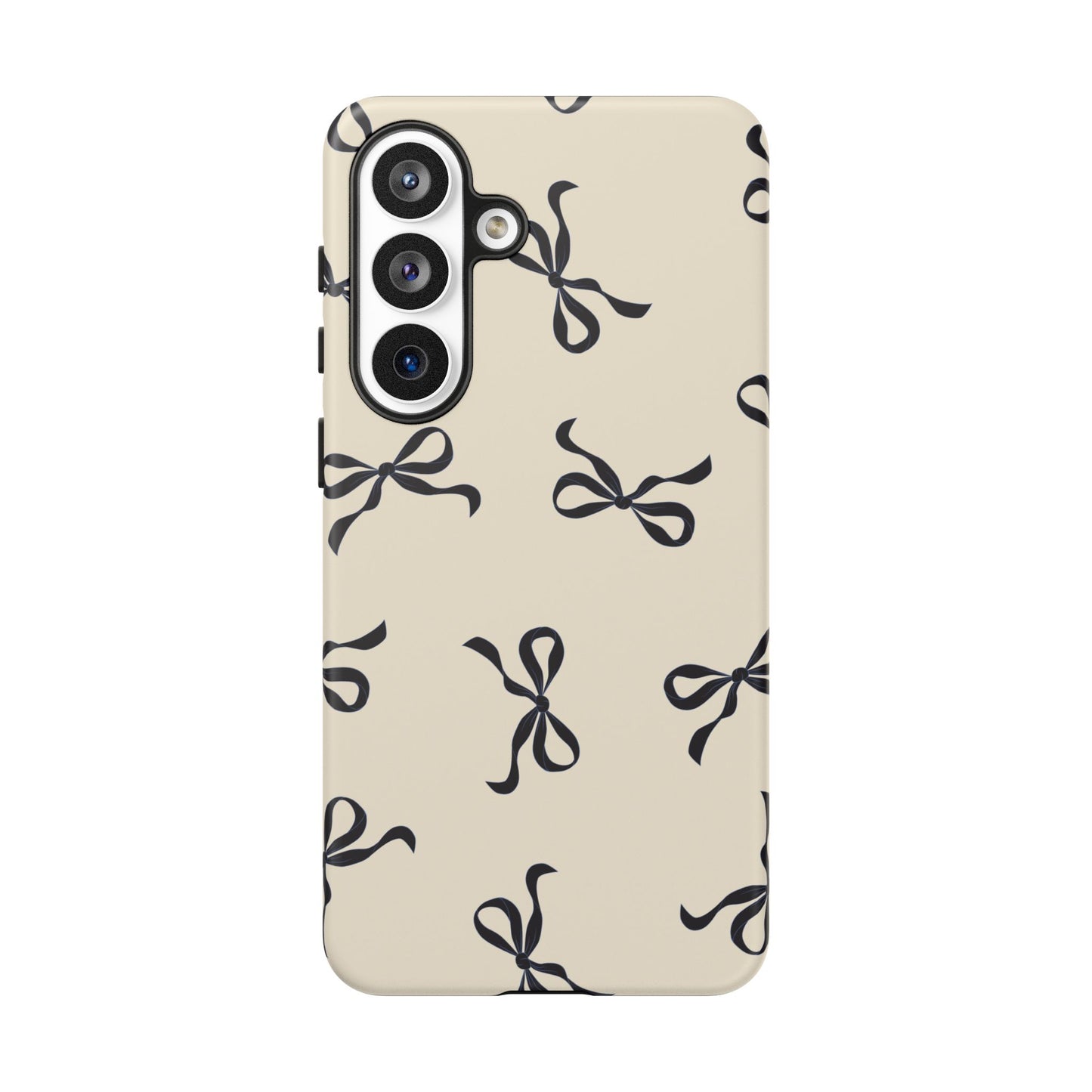 Beige and Black Bow Phone Case - JGUS