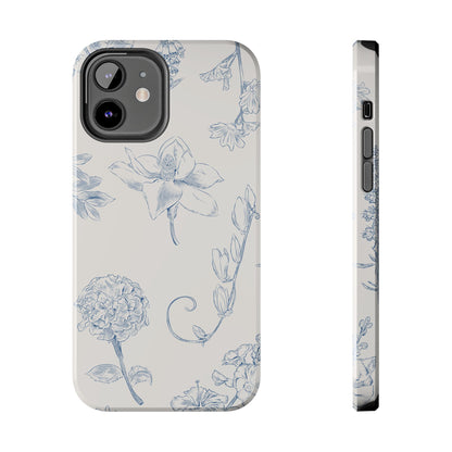 Jasmine Sketch Phone Case – Artistic Design, Slim, Durable & MagSafe Compatible