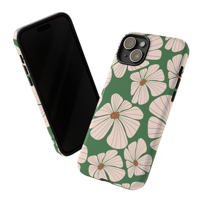Retro Floral Abstract Phone Case – Vintage 70s & 80s Aesthetic for iPhone & Samsung - JGUS