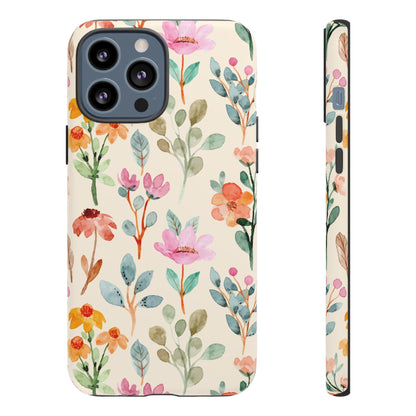 Petal Splash Watercolor Symphony Phone Case