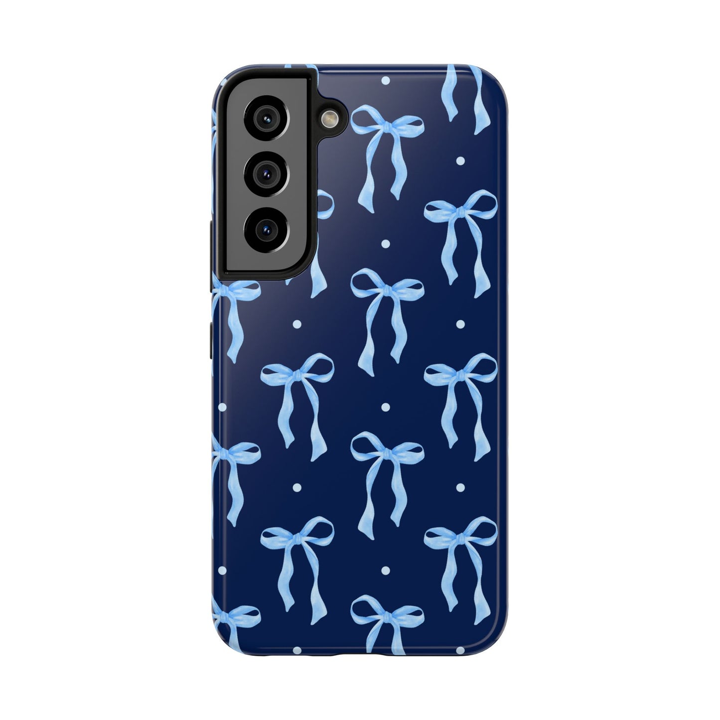 Bows and Blues Phone Case – Cute & Durable Bow Print Case for iPhone & Samsung