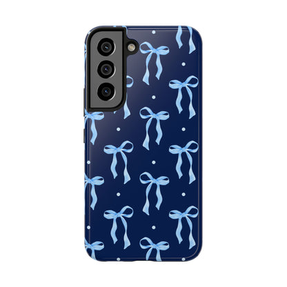 Bows and Blues Phone Case – Cute & Durable Bow Print Case for iPhone & Samsung