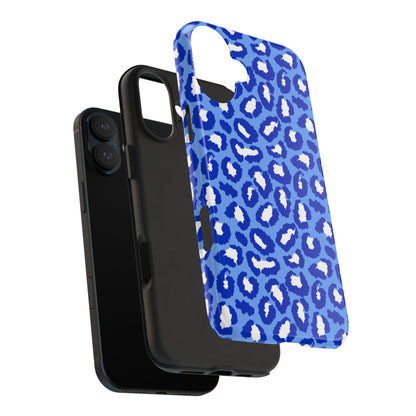 Leopard Vibes - Blue Edition Phone Case for iPhone & Samsung - Stylish & Durable Animal Print Case