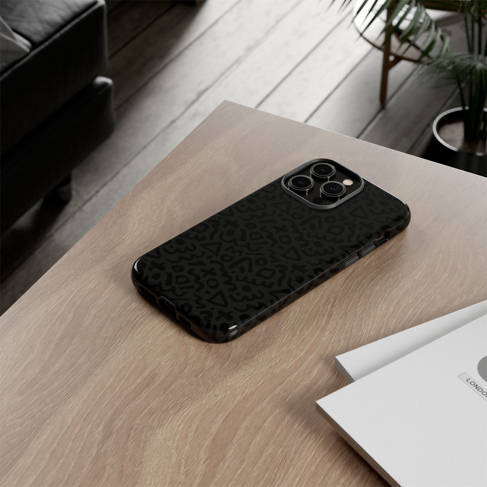 Retro Geometric Vibes Phone Case – 80s 90s Vintage Abstract Pattern for iPhone & Samsung - JGUS