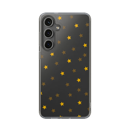 Yellow Stars Clear Phone Case