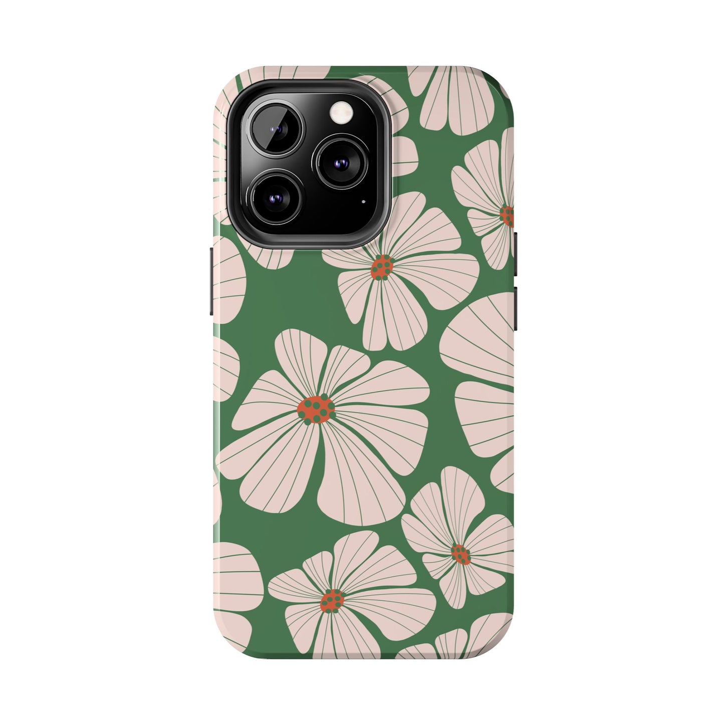 Retro Floral Abstract Phone Case – Vintage 70s & 80s Aesthetic for iPhone & Samsung