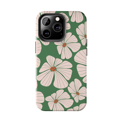 Retro Floral Abstract Phone Case – Vintage 70s & 80s Aesthetic for iPhone & Samsung