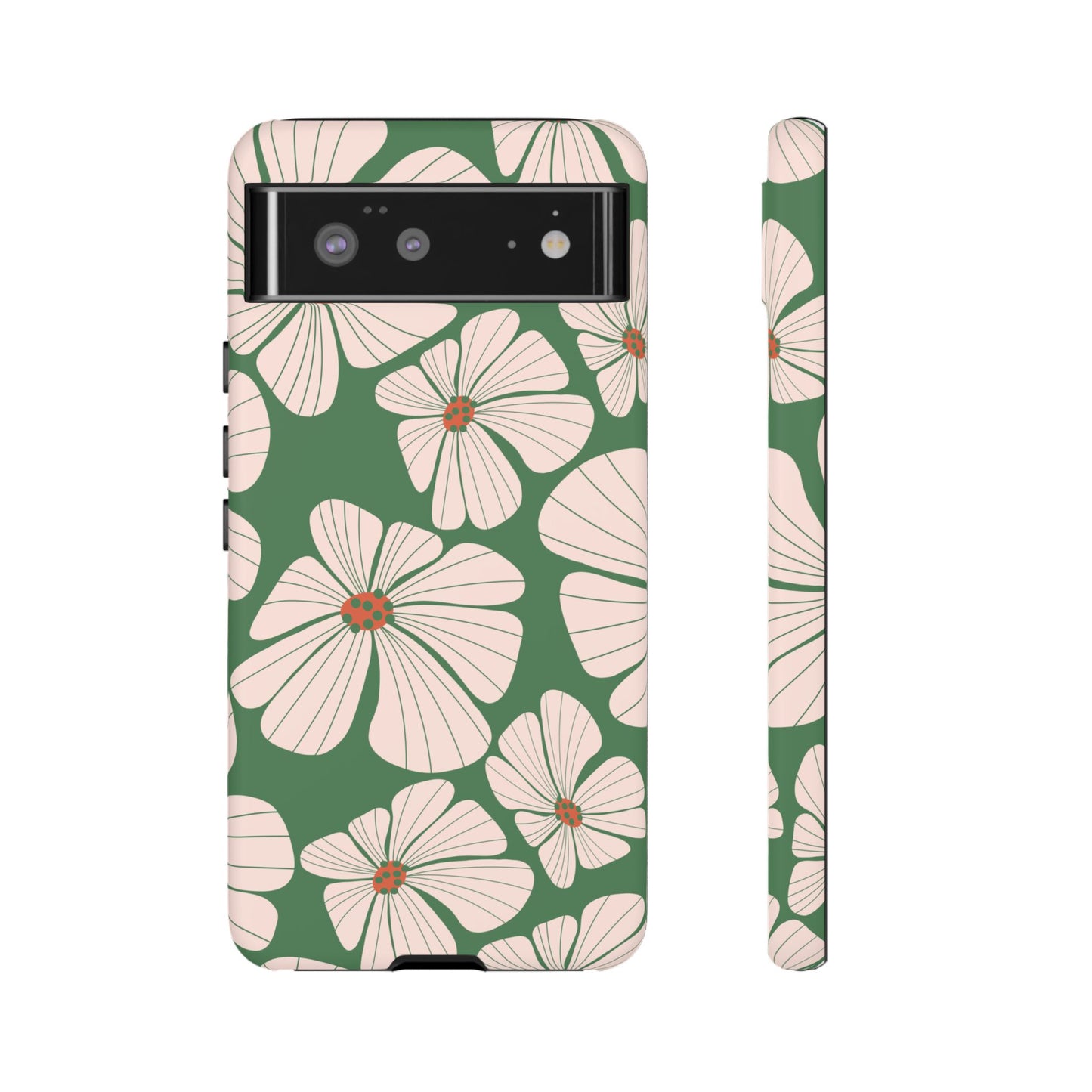 Retro Floral Abstract Phone Case – Vintage 70s & 80s Aesthetic for iPhone & Samsung - JGUS