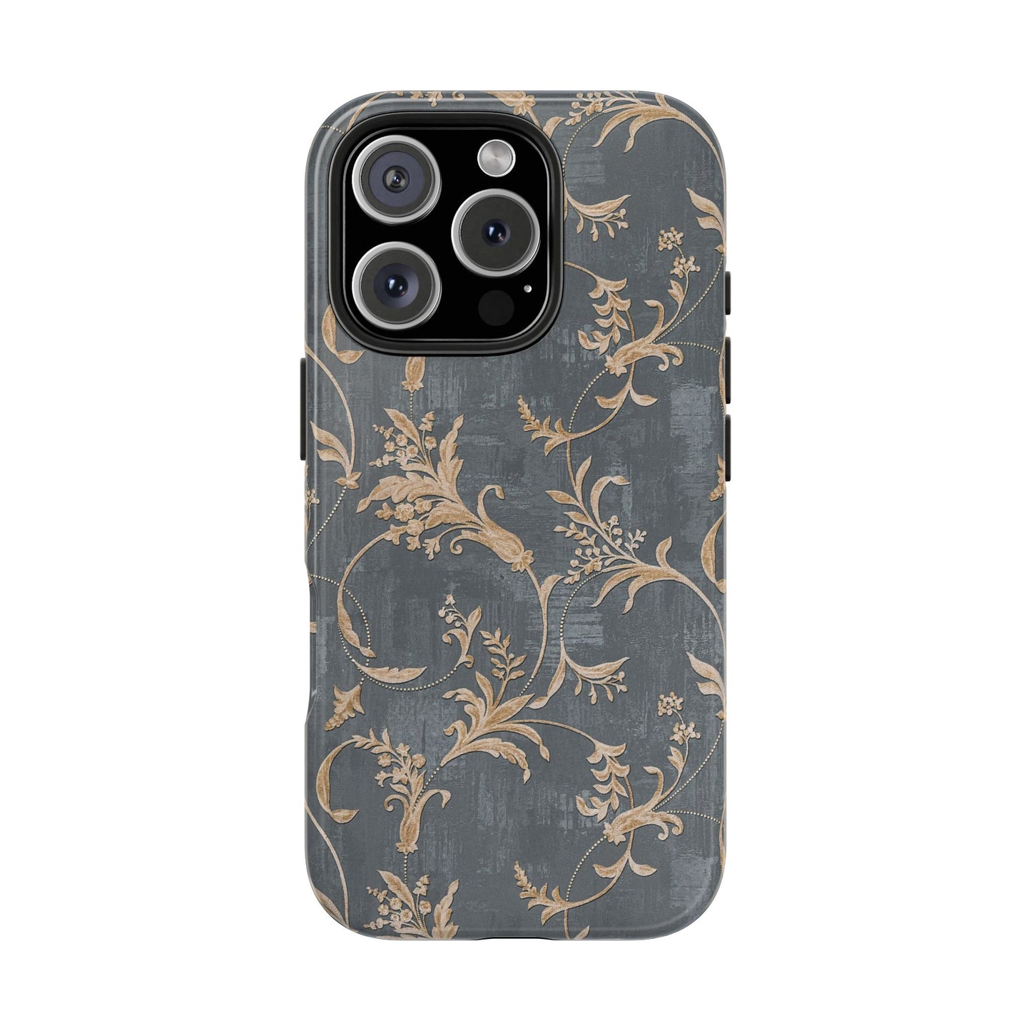 Old-Fashioned Flower Phone Case – Aesthetic Protective Cover for iPhone & Samsung