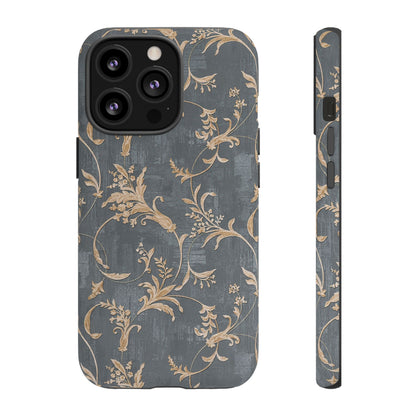 Old-Fashioned Flower Phone Case – Aesthetic Protective Cover for iPhone & Samsung - JGUS