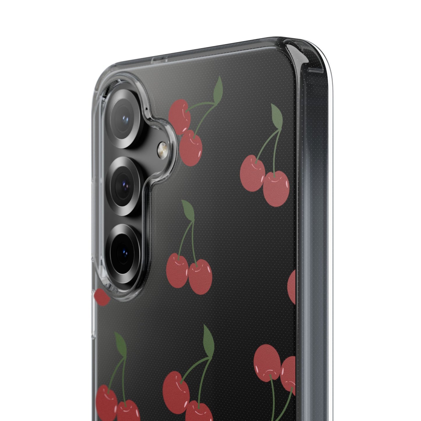 Random Cherry Pattern Clear Phone Case