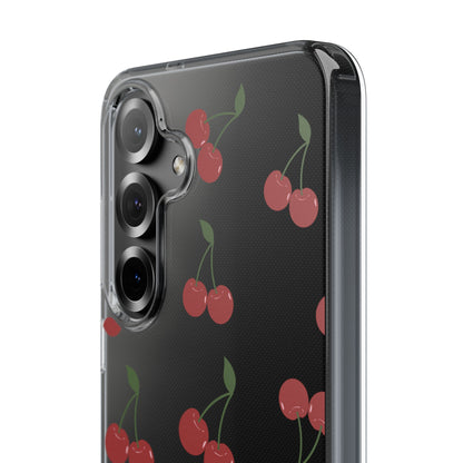 Random Cherry Pattern Clear Phone Case