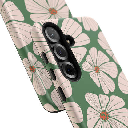 Retro Floral Abstract Phone Case – Vintage 70s & 80s Aesthetic for iPhone & Samsung - JGUS