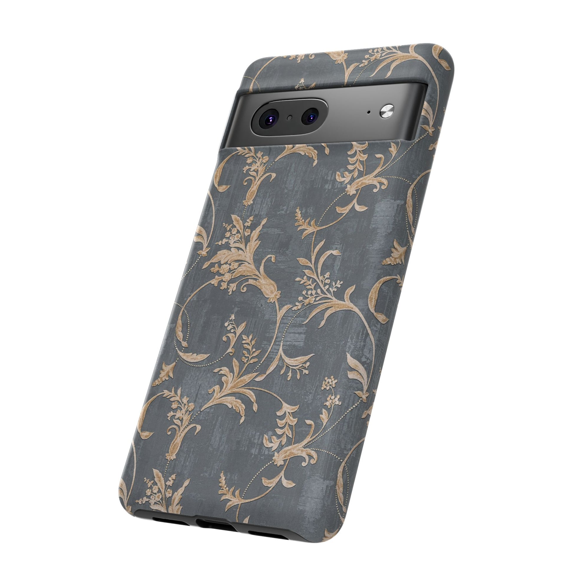 Old-Fashioned Flower Phone Case – Aesthetic Protective Cover for iPhone & Samsung - JGUS