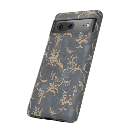 Old-Fashioned Flower Phone Case – Aesthetic Protective Cover for iPhone & Samsung - JGUS