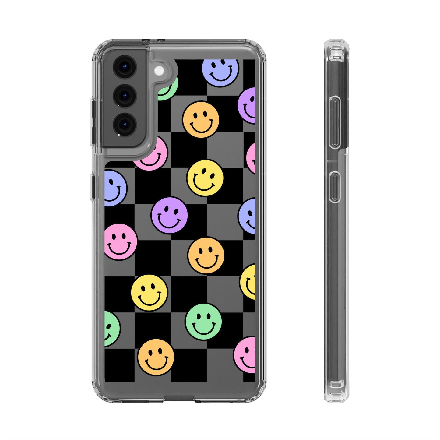 Happy Vibes Clear Phone Case