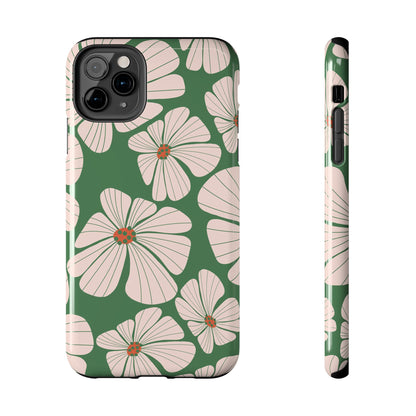 Retro Floral Abstract Phone Case – Vintage 70s & 80s Aesthetic for iPhone & Samsung