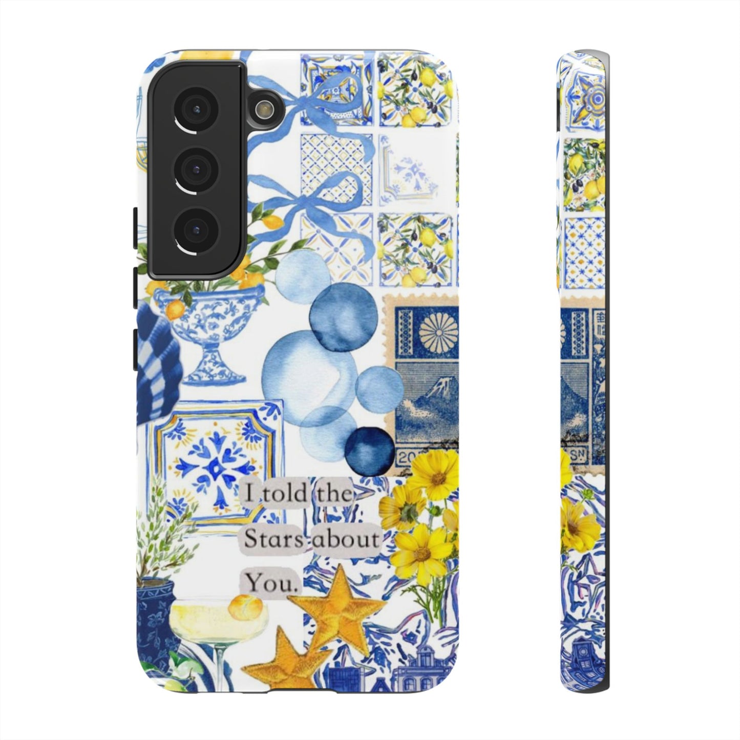 Lemon summertime collage Phone Case