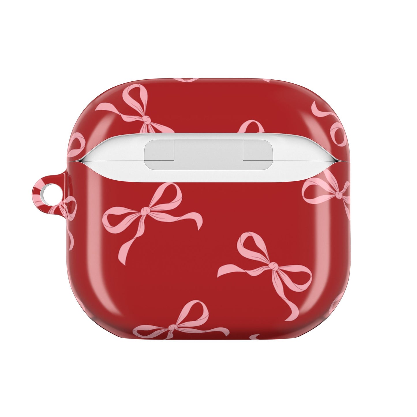 Pink Bow Shockproof & Scratch-Resistant AirPods Case – Wireless Charging Compatible