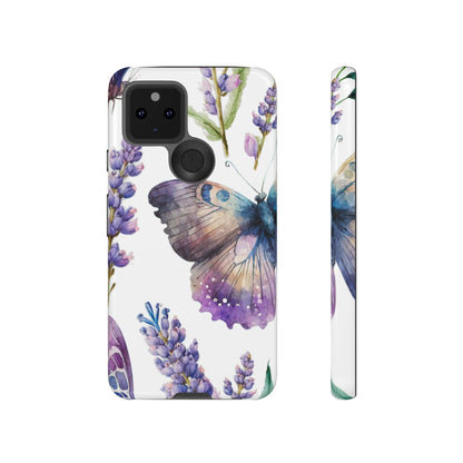 Lavender Butterfly Protective Phone Case