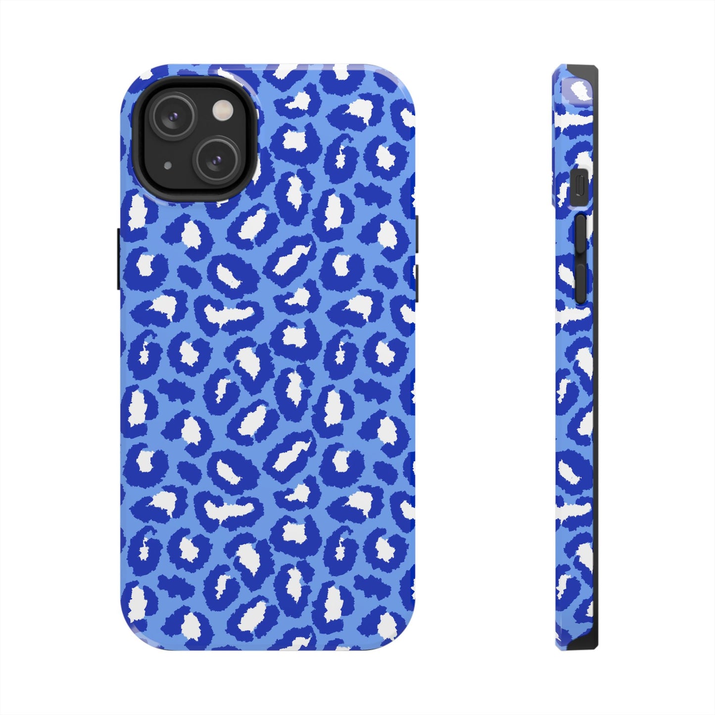 Leopard Vibes - Blue Edition Phone Case for iPhone & Samsung - Stylish & Durable Animal Print Case