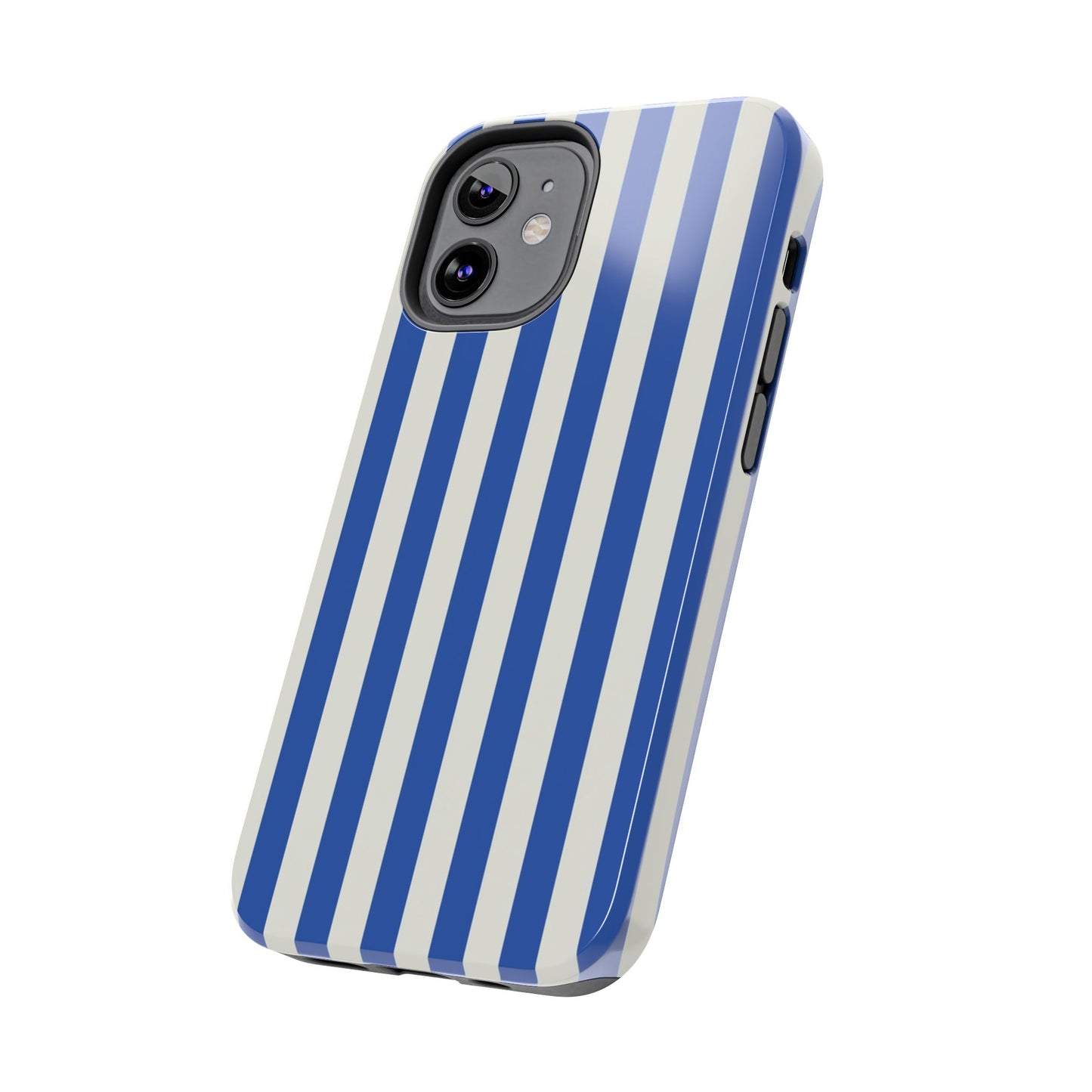 Blue White Striped Phone Case