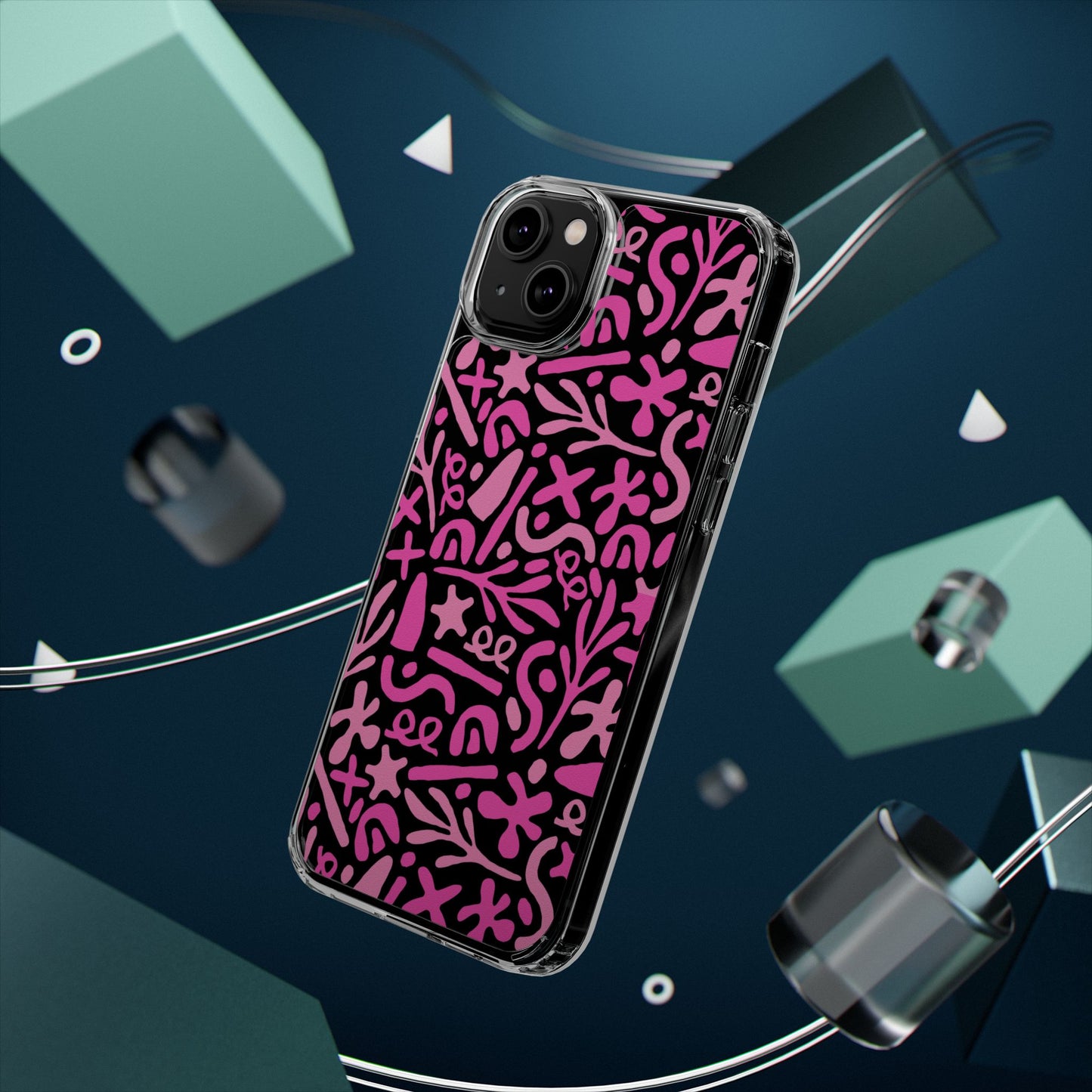Abstract Vibes Clear Phone Case
