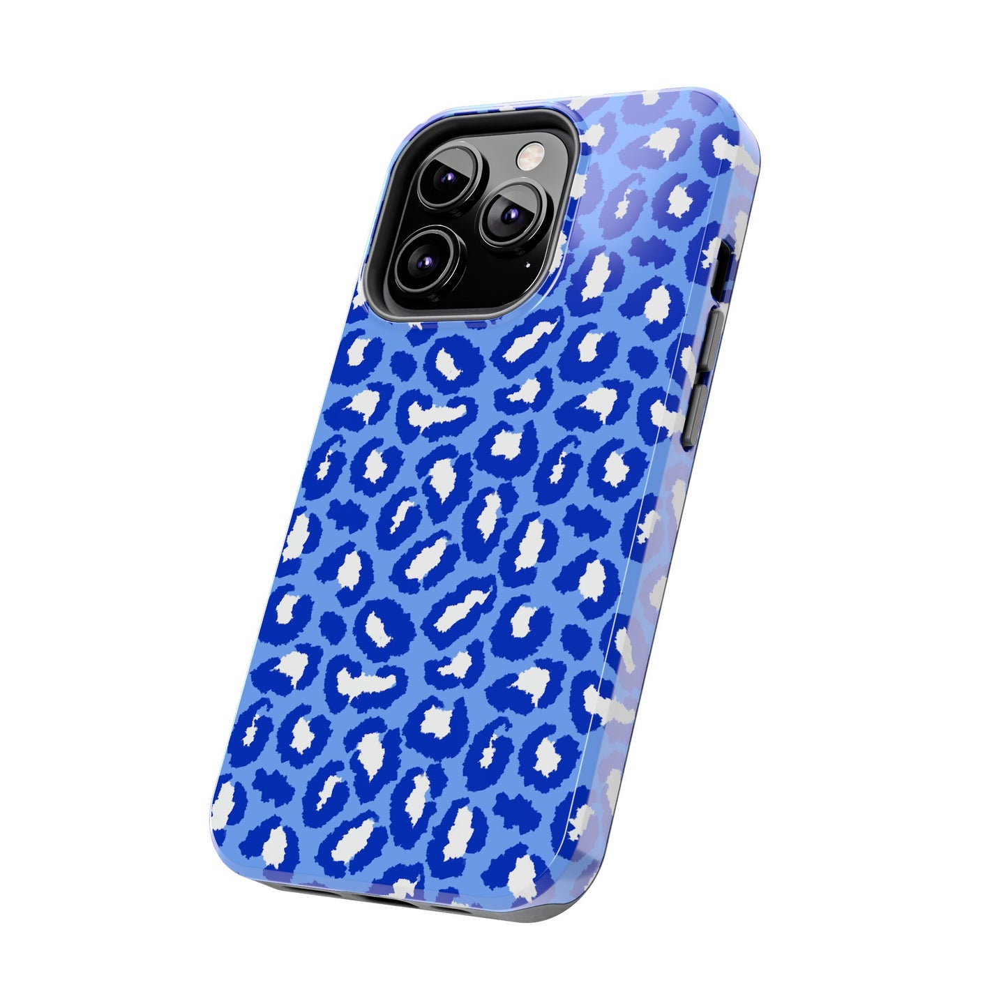 Leopard Vibes - Blue Edition Phone Case for iPhone & Samsung - Stylish & Durable Animal Print Case