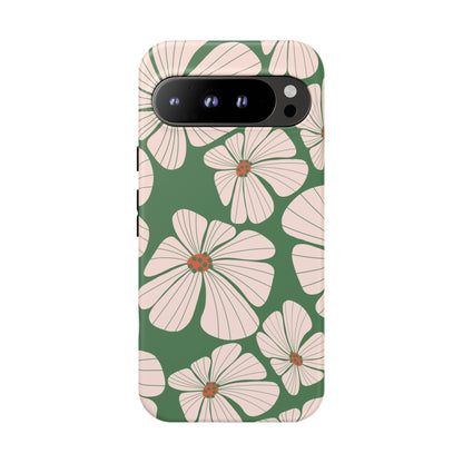 Retro Floral Abstract Phone Case – Vintage 70s & 80s Aesthetic for iPhone & Samsung - JGUS