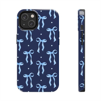 Bows and Blues Phone Case – Cute & Durable Bow Print Case for iPhone & Samsung