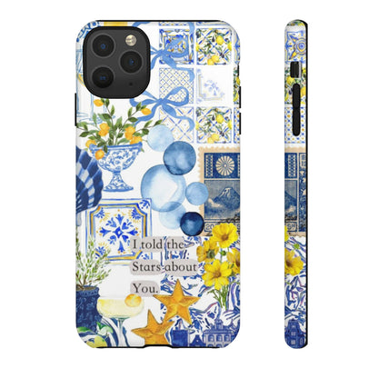 Lemon summertime collage Phone Case