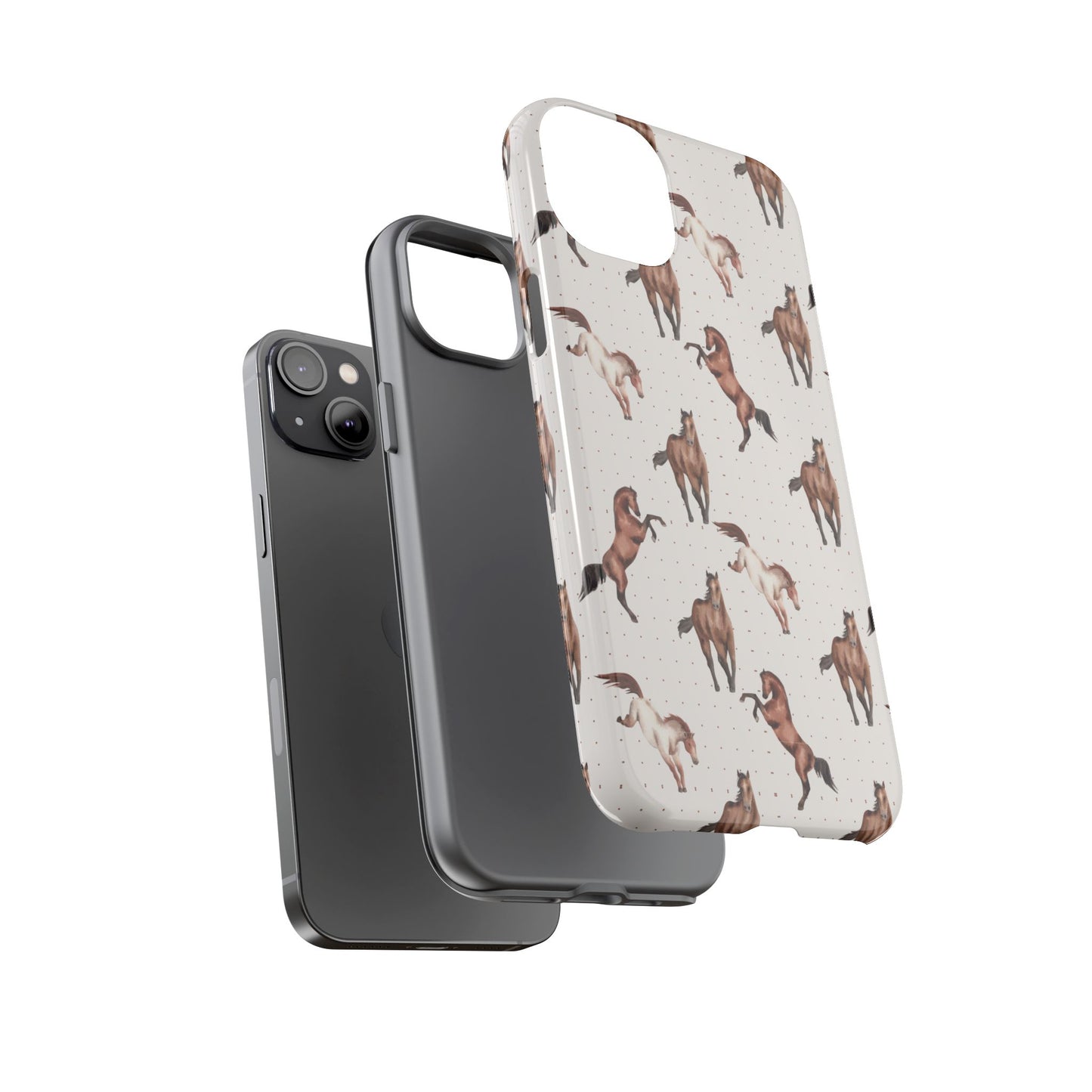 Wild Mustang Horse Pattern Phone Case – Stylish, Protective & Eco-Friendly - JGUS