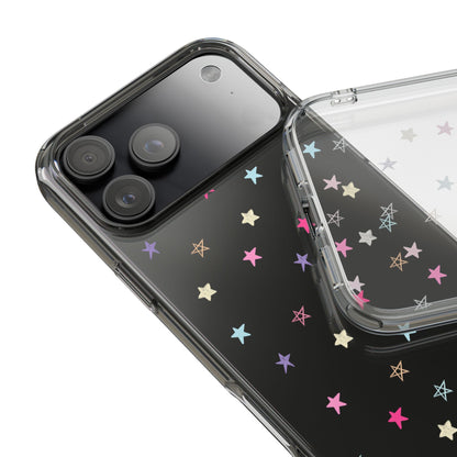 Star Pattern Clear Phone Case