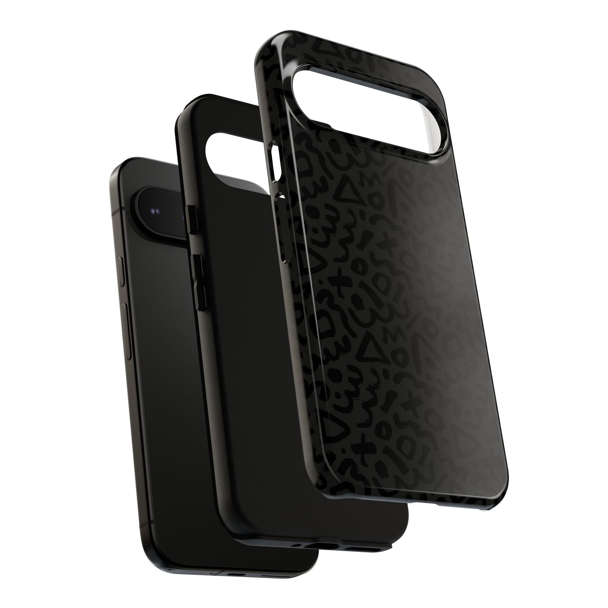 Retro Geometric Vibes Phone Case – 80s 90s Vintage Abstract Pattern for iPhone & Samsung - JGUS