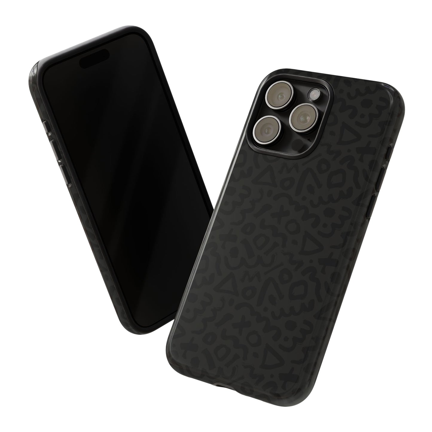 Retro Geometric Vibes Phone Case – 80s 90s Vintage Abstract Pattern for iPhone & Samsung - JGUS