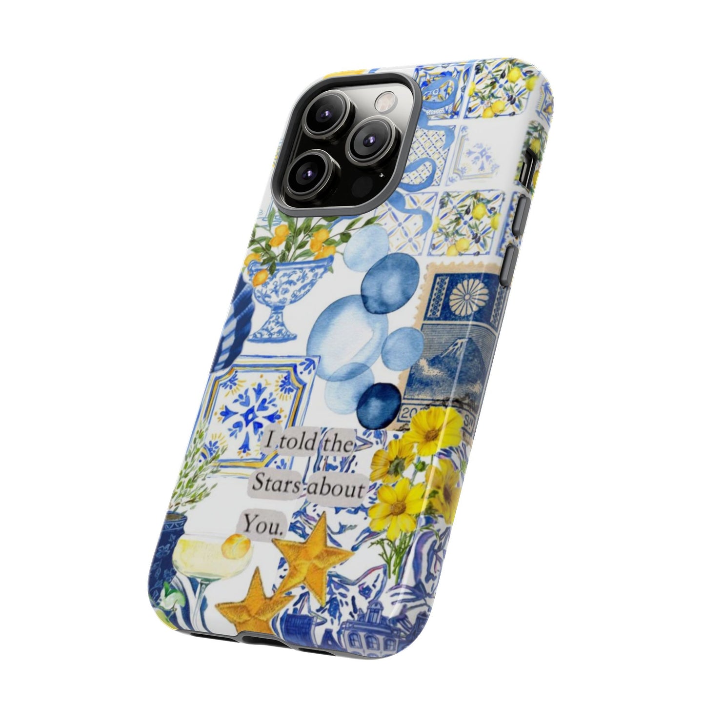 Lemon summertime collage Phone Case