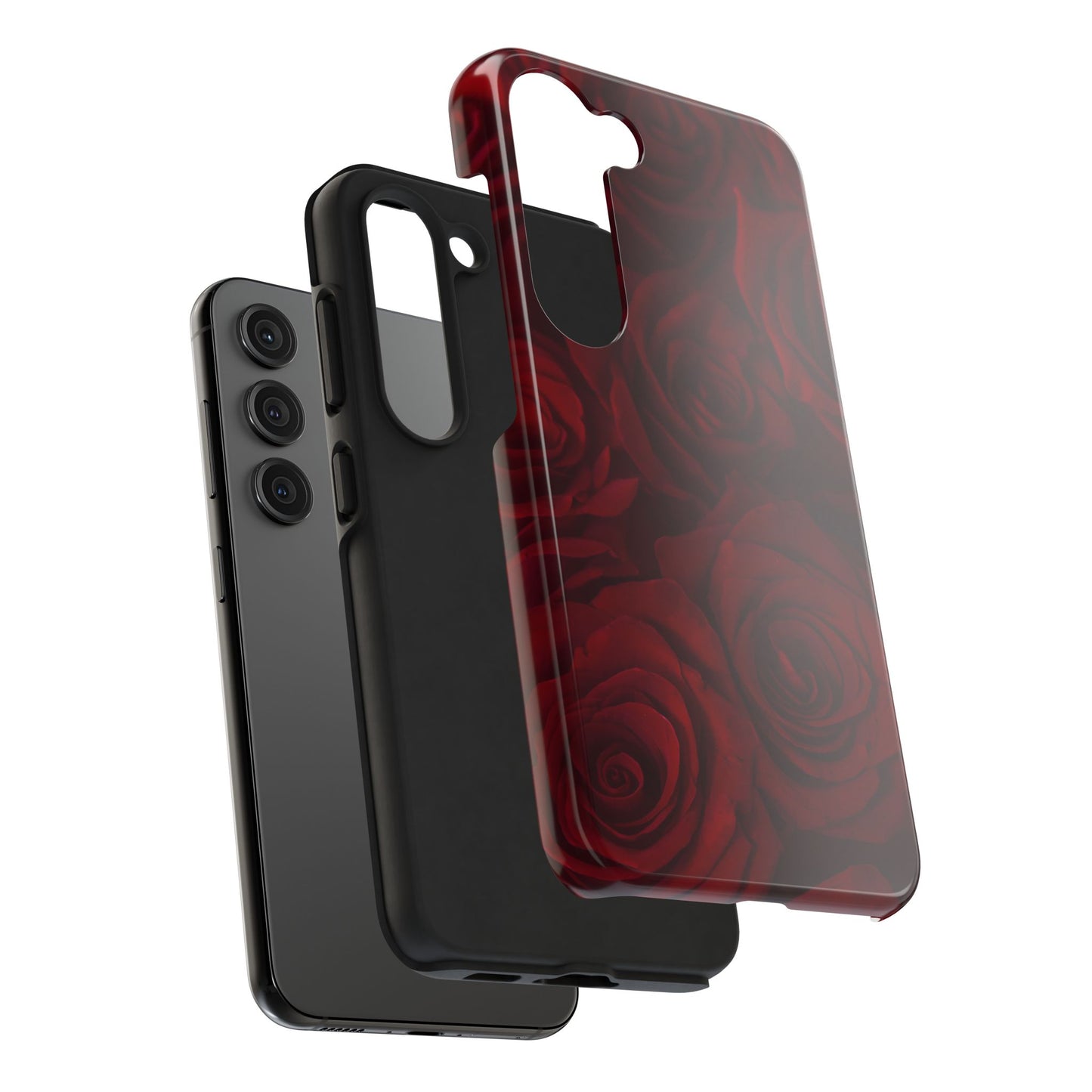 Velvet Rose - Burgundy Floral Phone Case