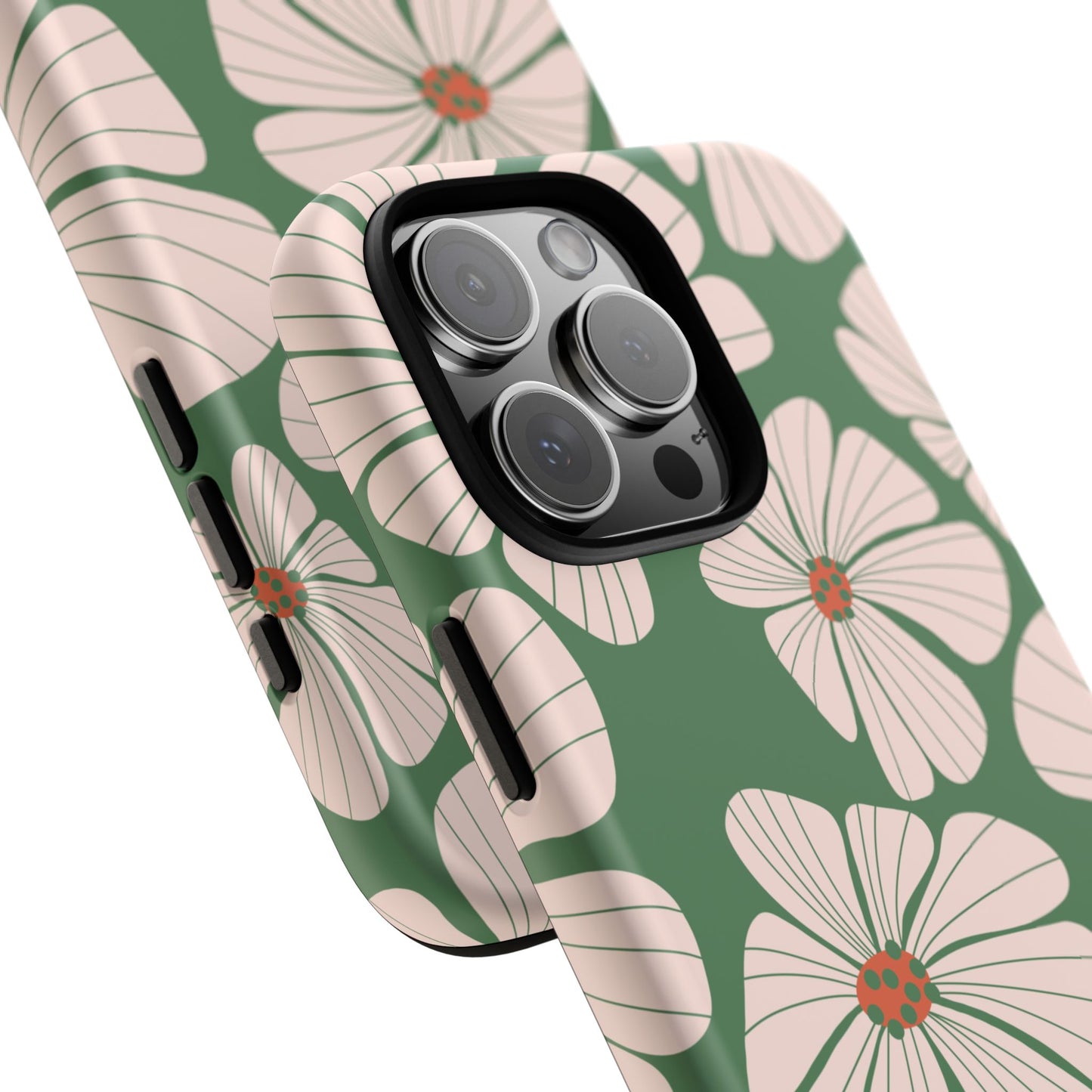 Retro Floral Abstract Phone Case – Vintage 70s & 80s Aesthetic for iPhone & Samsung - JGUS