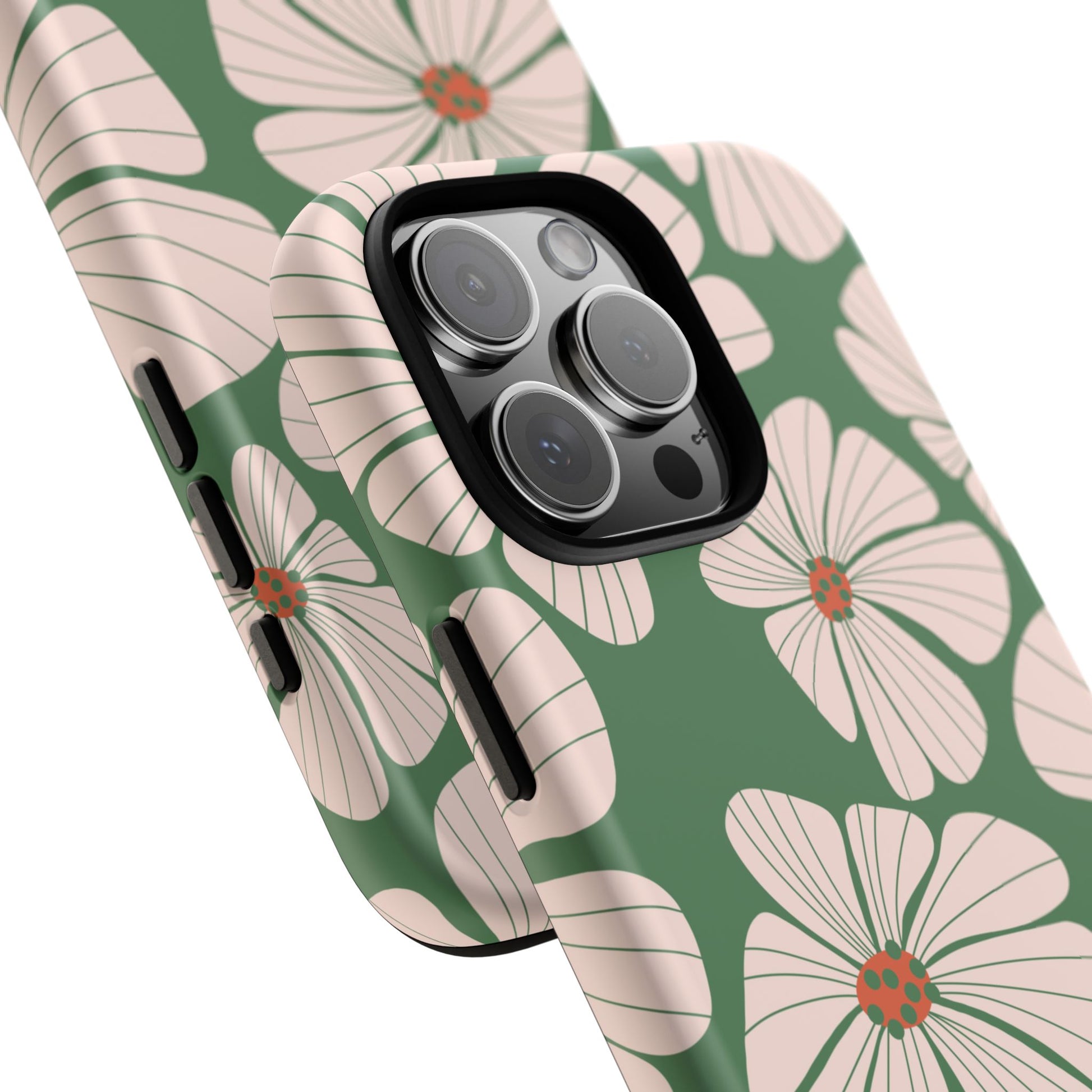 Retro Floral Abstract Phone Case – Vintage 70s & 80s Aesthetic for iPhone & Samsung - JGUS