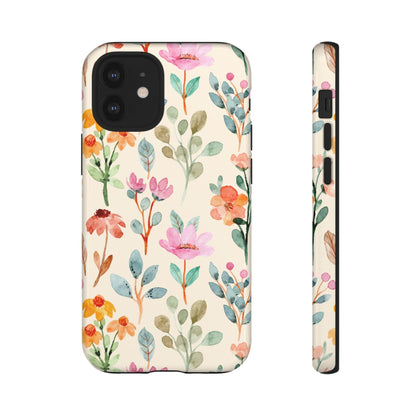 Petal Splash Watercolor Symphony Phone Case