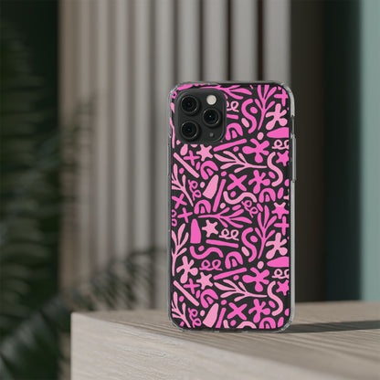 Abstract Vibes Clear Phone Case