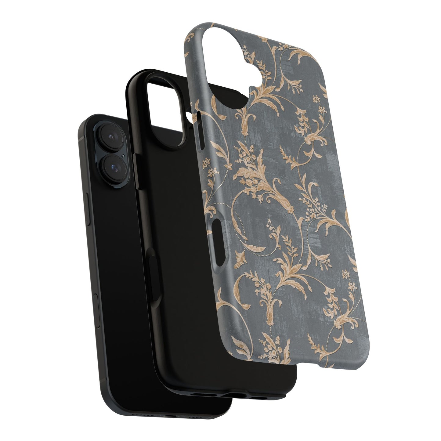 Old-Fashioned Flower Phone Case – Aesthetic Protective Cover for iPhone & Samsung - JGUS