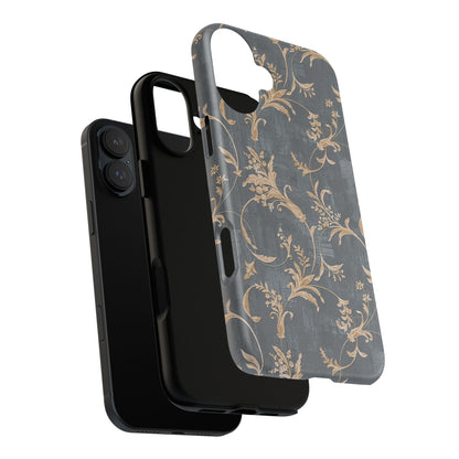 Old-Fashioned Flower Phone Case – Aesthetic Protective Cover for iPhone & Samsung - JGUS