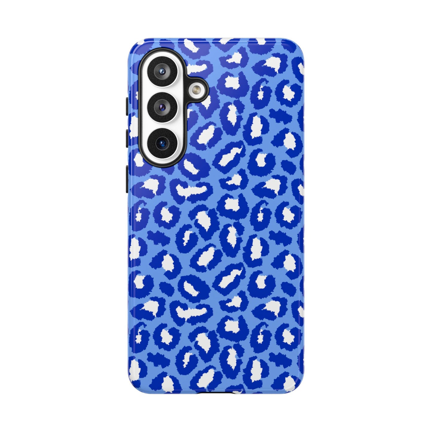 Leopard Vibes - Blue Edition Phone Case for iPhone & Samsung - Stylish & Durable Animal Print Case - JGUS