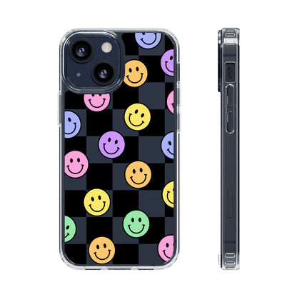 Happy Vibes Clear Phone Case