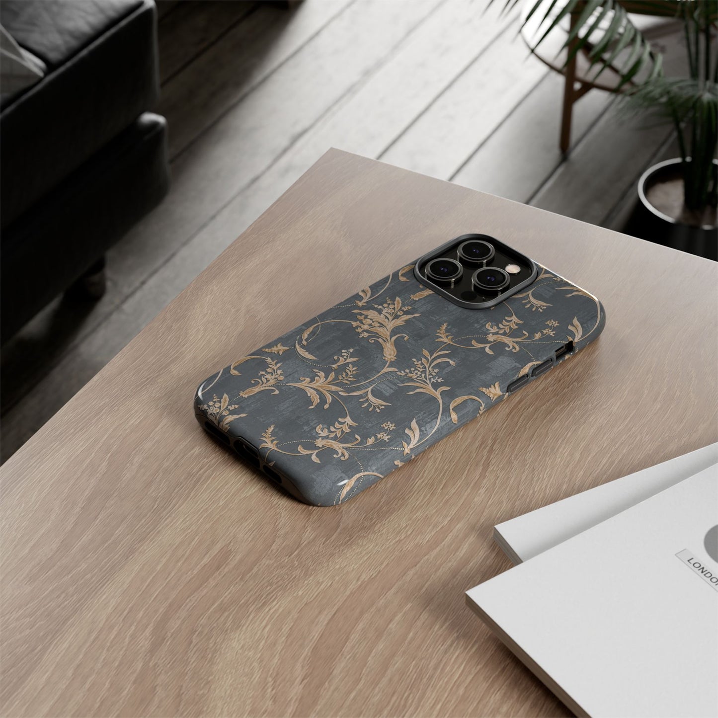Old-Fashioned Flower Phone Case – Aesthetic Protective Cover for iPhone & Samsung - JGUS