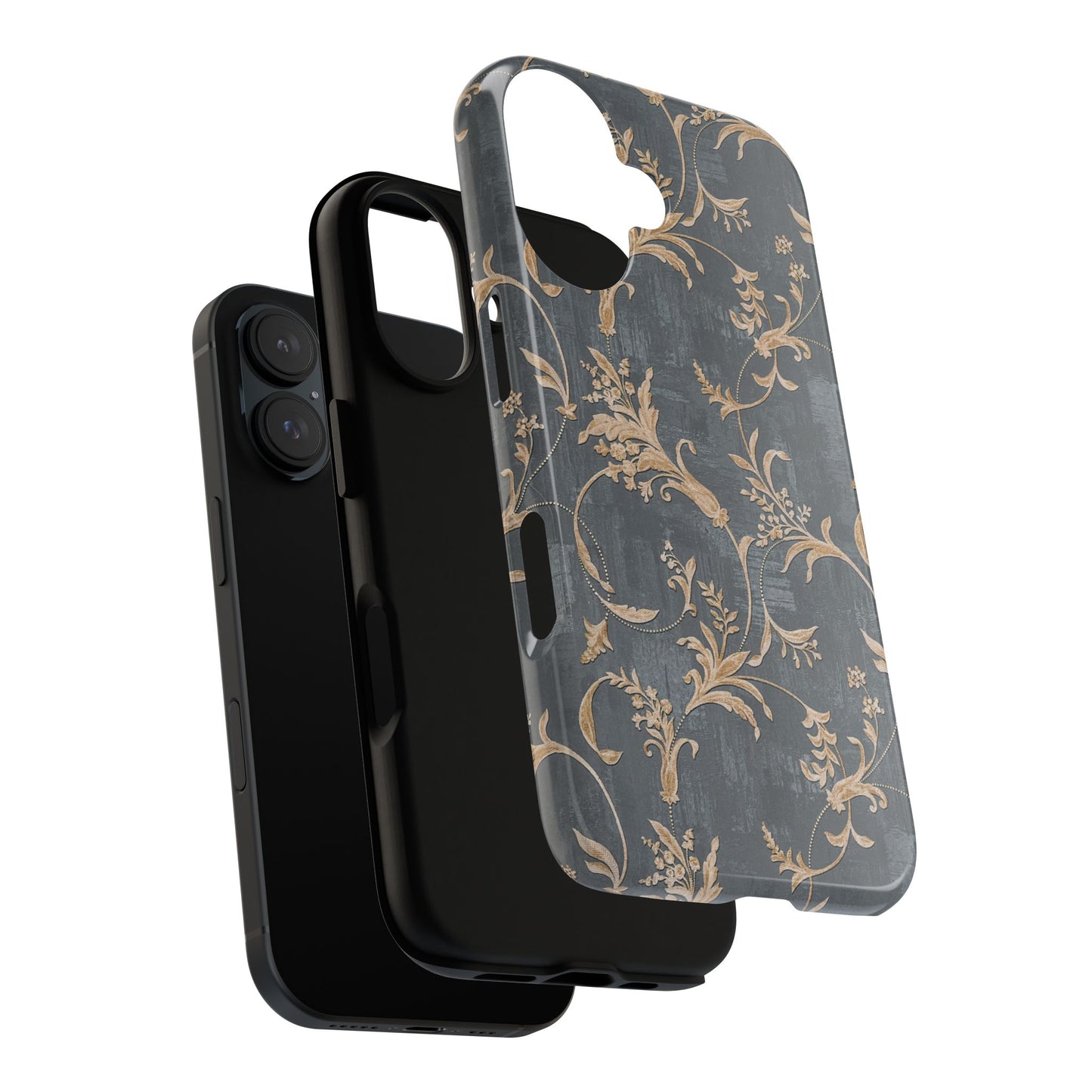 Old-Fashioned Flower Phone Case – Aesthetic Protective Cover for iPhone & Samsung - JGUS