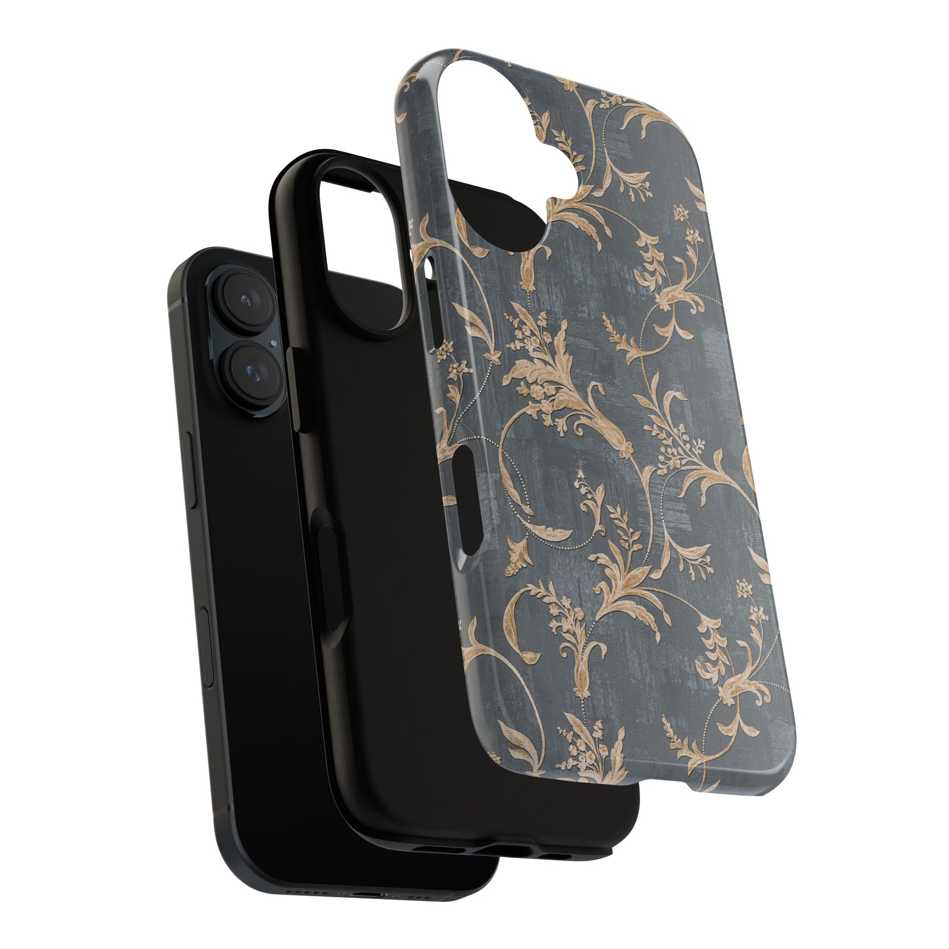 Old-Fashioned Flower Phone Case – Aesthetic Protective Cover for iPhone & Samsung - JGUS