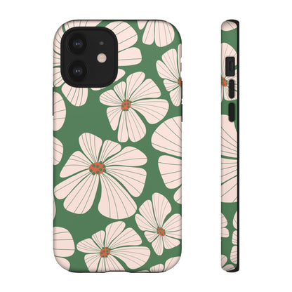 Retro Floral Abstract Phone Case – Vintage 70s & 80s Aesthetic for iPhone & Samsung - JGUS